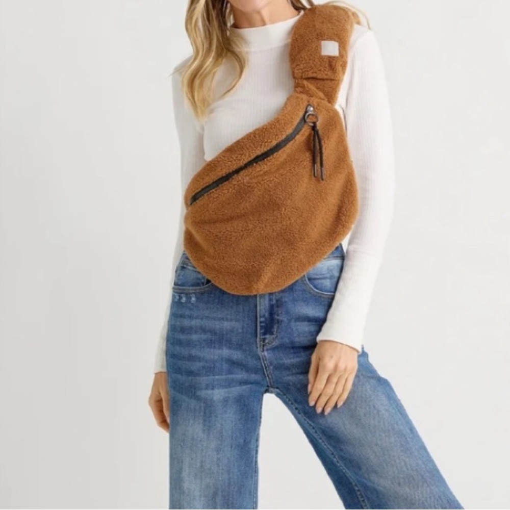 FP Movement by Free People Oversized Sherpa Sling Bag